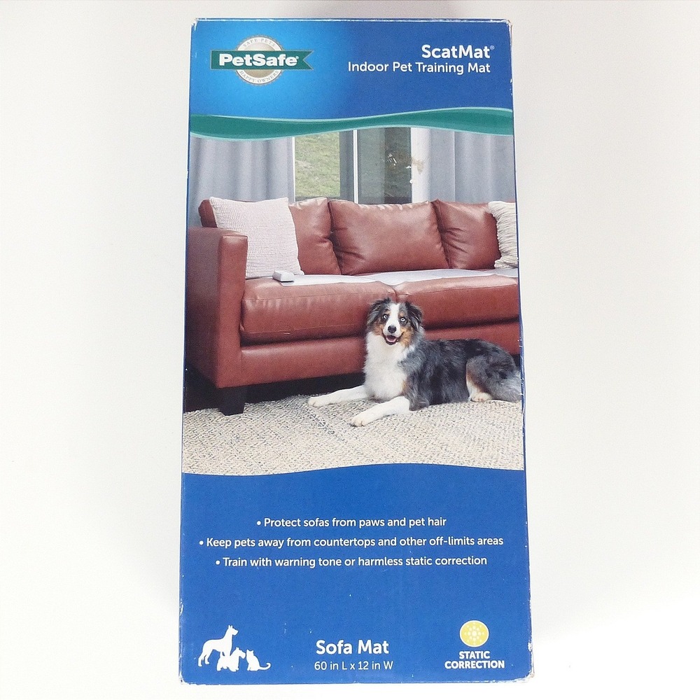 PetSafe ScatMat Indoor Pet Training Mat Sofa Static Correction 60x12 NEW Open